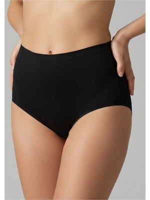 QKK Lazer Kesim Iz Yapmayan Yüksek Bel Slip Korse - Dikişsiz Toparlayıcı Korse Slip