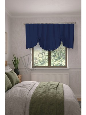 Olivia Home Store Blackout Büzgülü Perde Lacivert Tasarım Büzgülü Tam Karartma Işık Geçirmez Ölçüye Özel