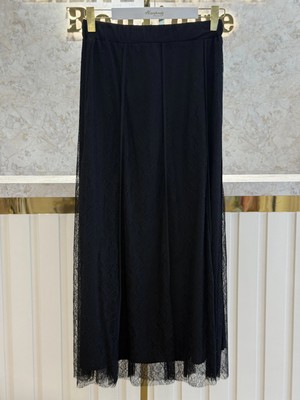 Sentez SZ-5496-S Siyah Renk Dantelli Etek