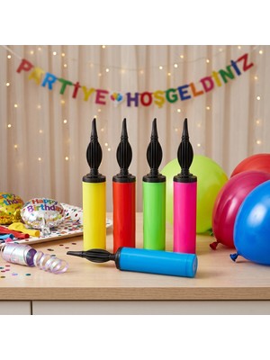 Bakgelal Pratik Balon Şişirme El Pompası - Parti ve Organizasyon Balon Pompası
