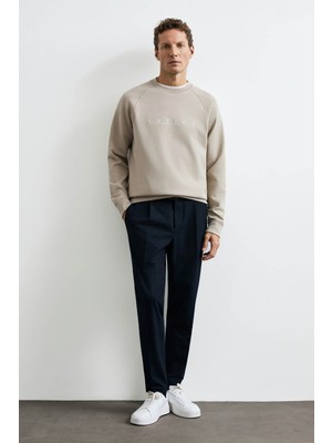 Lufian Cooper Bej Erkek Sweatshirt 112030198