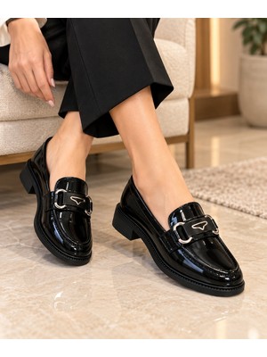 Zenora Shoes Kadın Loafer Makosen Casual Tokalı Günlük Yumuşak Ortopedik Ayakkabı