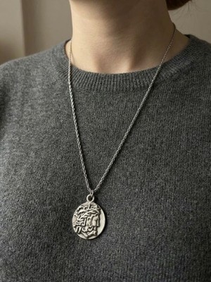 Gistoria Unisex Antik Zeus Sikke Madalyon Mitolojik kolye