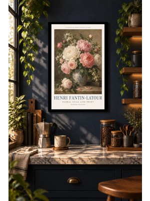 Soprano Pembe Çiçek Buketi Afişi, Dekoratif Mdf Tablo, Çerçeve Görünümlü Ahşap Poster