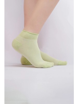 Mısırlı Kadın Bambu Tekli Yazlık Sneaker Çorap Mint