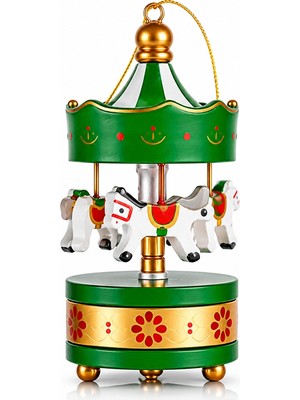Süsle Bebek ve Parti Yeşil Mini Atlıkarınca, 8,5 cm x 3,5 cm - 1 Adet
