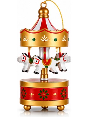 Süsle Bebek ve Parti Altın Mini Atlıkarınca, 8,5 cm x 3,5 cm - 1 Adet