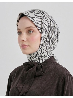 Bushu Kadın Imza Monogram Twill Eşarp