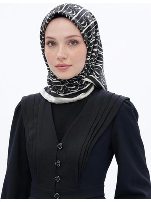 Bushu Kadın Imza Monogram Twill Eşarp