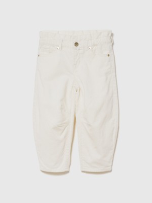 Gap Kız Bebek Krem Kafide Eyelet-Hem Horseshoe Pantolon