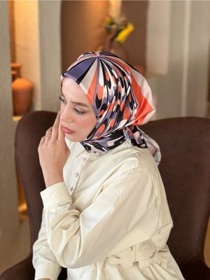 MentorAly Modakaşmir Soyut Desenli Twill Eşarp