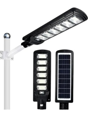 Hevolt Güneş Enerjili Sokak Lambası Hareket Sensörlü Gece Modlu 600W Solar Aydınlatma 6500K Beyaz Işık 1 Adet