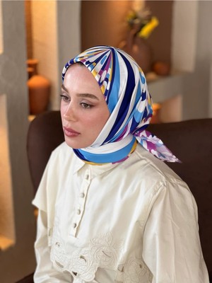 MentorAly Modakaşmir Soyut Desenli Twill Eşarp