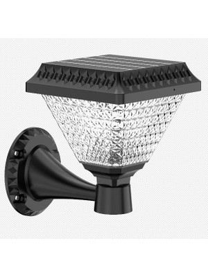 Hevolt Solar Bahçe Duvar Apliği 50W Güneş Enerjili LED Dekoratif Aydınlatma Beyaz Işık 2 Yıl Garantili 1 Adet