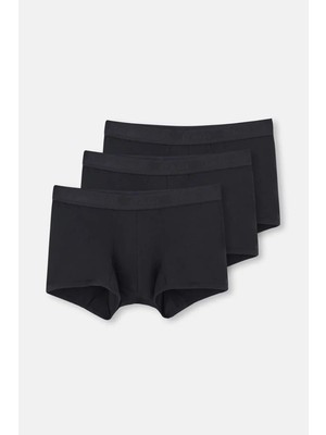 Dagi Erkek Mikro Modal Siyah 3'lü Boxer Q5D3K2G1K
