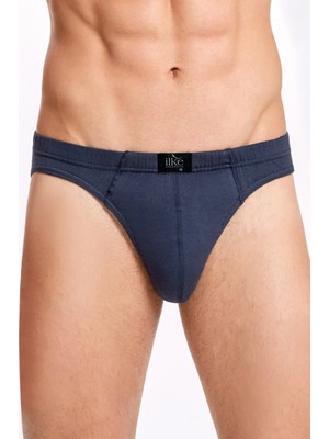 QKK Erkek %100 Pamuklu Lacivert-Füme-Siyah 3'li Slip Külot Q2İ3K2L6KK