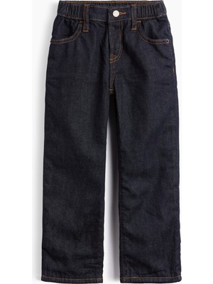 Gap Erkek Bebek Koyu Mavi Cozy Astarlı Original Straight Jean Pantolon