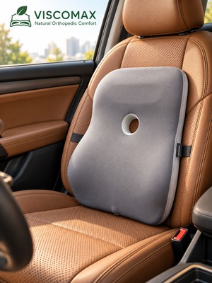 Viscomax Ortopedik Visco Oto Sırt Bel Destek Minderi – Sürücü ve Yolcu Için Ergonomik Konfor