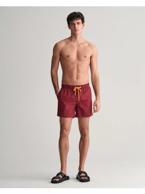 Gant Erkek Bordo Regular Fit Deniz Şortu