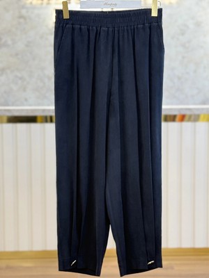 Sentez SZ-5643-S Siyah Renk Titan Paça Pile Düğmeli Rahat Pantolon