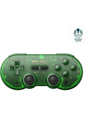 SN30 Pro Bluetooth Kablosuz Hall Effect Oyun Kolu Jade Yeşil- Nintendo Switch/switch 2, Pc, Macos, Android, Steam Deck & Raspberry Pi