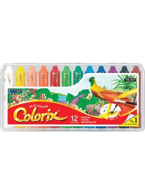 Amos CRX5PC12 Colorix Üçü Bir Arada 12'li Pp Kutu, Çok Renkli
