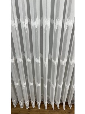 İnci Life Home Bambu Eteği Güpürlü Modern Her Odaya Uygun Tül Perde 1/3 Pileli