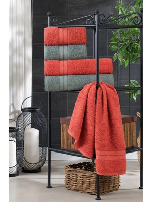 Tabea Home Kai  4'lü Banyo Havlu Seti | Pamuklu | Çeyiz Seti