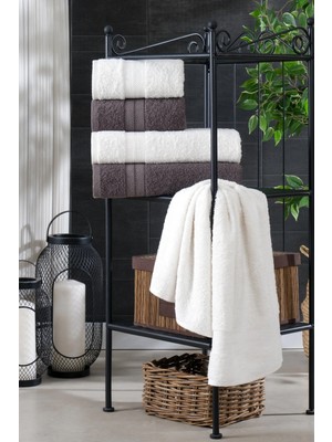 Tabea Home Kai  4'lü Banyo Havlu Seti | Pamuklu | Çeyiz Seti