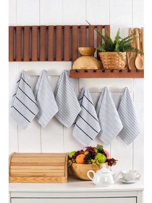 Tabea Home Yonca 6'lı El Yüz Havlu Seti 30X50CM | Mutfak Havlusu | Pamuklu |