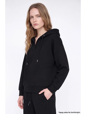 Network Siyah Sweatshırt