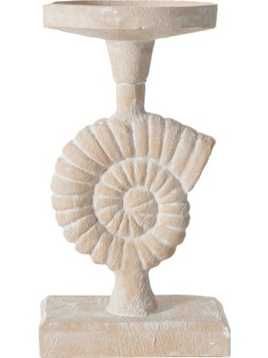 Mudo Home New Shell Mumluk Beyaz 12X10X21 cm