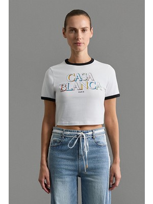 Casablanca Beyaz T-Shirt