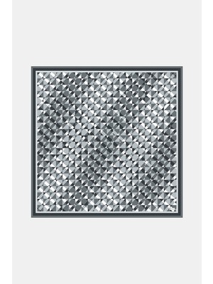Vakko Gümüş Örgü Desenli Twill Eşarp