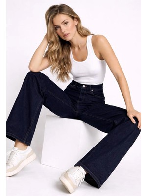 Mara Branco Kadın Yüksek Bel Denim Pantolon