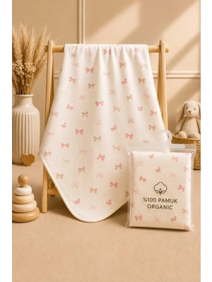 Marvielle Kız Bebek Battaniyesi Paketli Hediyelik %100 Pamuk Çift Katlı 85X85 cm Orga - Bebek & Çocuk Battaniyesi