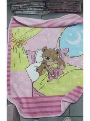 Marvielle Rengarik Noktalı Embos Baskılı 100*120CM Peluş Bebek Çocuk Battaniyesi - Bebek & Çocuk Battaniyesi