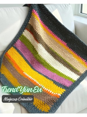 Marvielle El Örgüsü Kadife Bebek Battaniyesi (90X90CM) - Bebek & Çocuk Battaniyesi