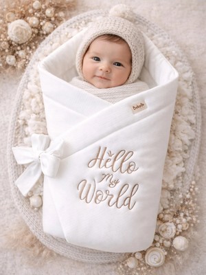 Marvielle %100 Pamuklu Bebek Battaniyesi Kundak Kız Erkek Unisex Hastane Çıkışı Yenid - Bebek & Çocuk Battaniyesi