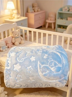 Marvielle Kutulu Embos Soft Bebek Battaniyesi 100X120 cm - Bebek & Çocuk Battaniyesi