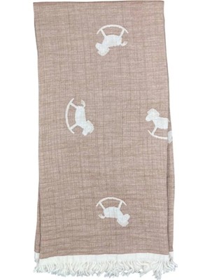 Marvielle Little Horse Müslin Battaniye 90X90 cm 64737 - Bebek & Çocuk Battaniyesi