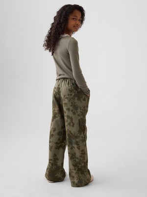 Gap Kız Çocuk Haki Relaxed Pull-On Kargo Pantolon