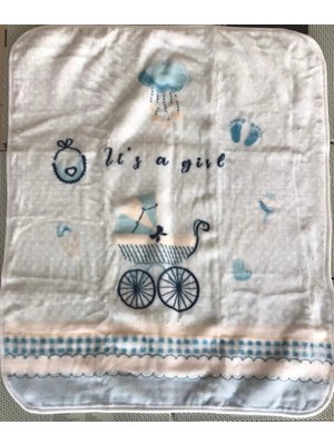 Marvielle Jouets Bebek Battaniyesi Mavi 100X120 - Bebek & Çocuk Battaniyesi