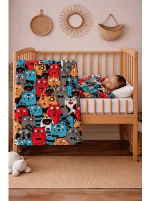 Marvielle Müslin Bebek Örtüsü Seti 120X120 ve 70X70 2’li Set %100 Pamuk - Bebek & Çocuk Battaniyesi