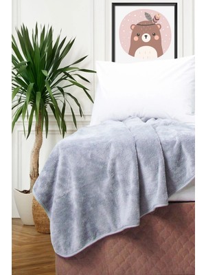 Marvielle Tiny Wellsoft Bebek - Çocuk Battaniyesi Açık Gri 100X100 cm - Bebek & Çocuk Battaniyesi