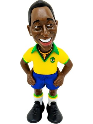 Pele Brezilya 1. Kit 12 cm Figür - Koleksiyonluk Pele Figürü Spor Futbol Simge Serisi Hayranlar Için