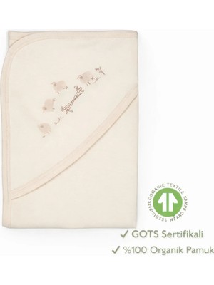 Marvielle Gots SERTIFIKALI,%100 Organik Pamuk Bebek Battaniye 85×100 Cm–yumuşak & Nef - Bebek & Çocuk Battaniyesi
