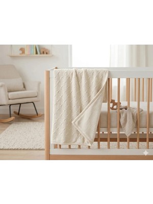 Marvielle Çift Taraflı Triko-Welsoft Bebek Battaniyesi 80X100 cm - Bebek & Çocuk Battaniyesi
