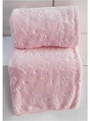 Marvielle Pembe Embos Bebek Battaniye 100X120-PEMBE- - Bebek & Çocuk Battaniyesi