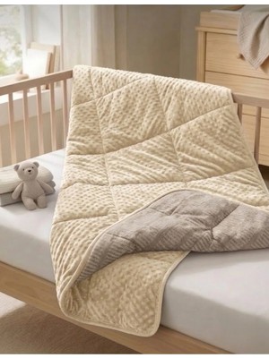 Marvielle Tekstil Premium Çift Taraflı Kadife Bebek ve Çocuk Battaniyesi 90X120 cm - - Bebek & Çocuk Battaniyesi